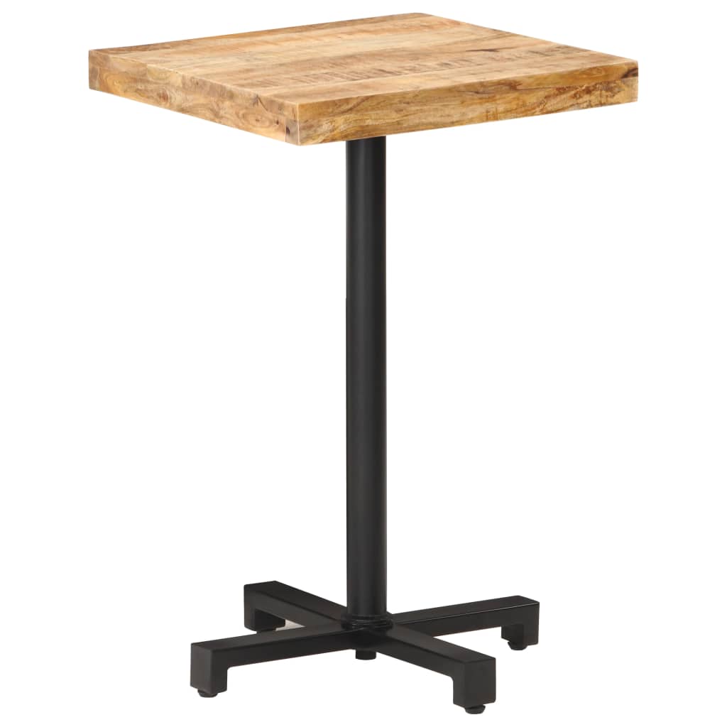 Bistrotisch Rund Ø60x75 cm Raues Mangoholz