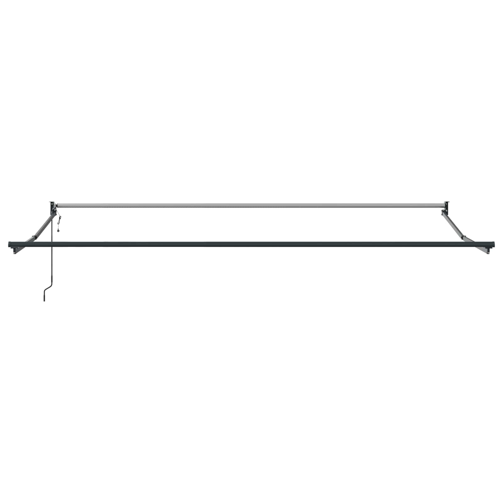 Ausziehbarer Sonnenschirmrahmen Weiß 300 x 250 cm Aluminium