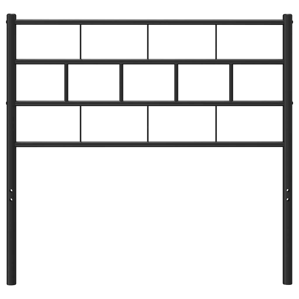 Ersatz-Kopfteil Metall Schwarz 100 cm