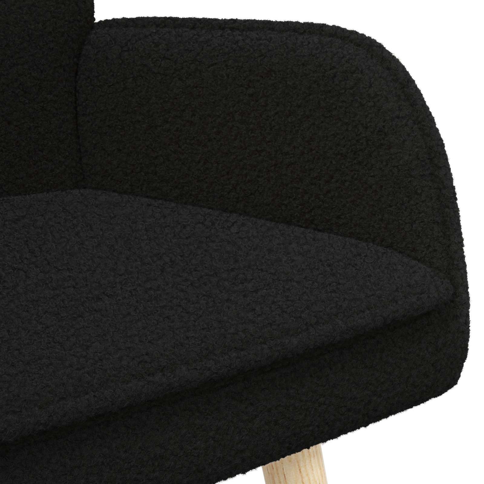 2-Sitzer Sofa Hellgrau 115 x 61 x 87 cm Bouclé