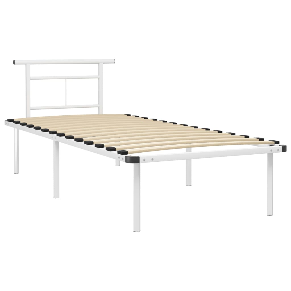 Bettgestell Grau Metall 90x200 cm