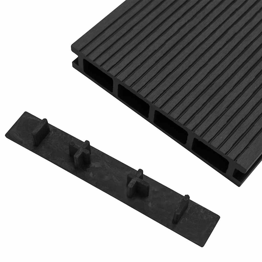 Endkappen für Terrassendielen 10 Stk. Braun Kunststoff