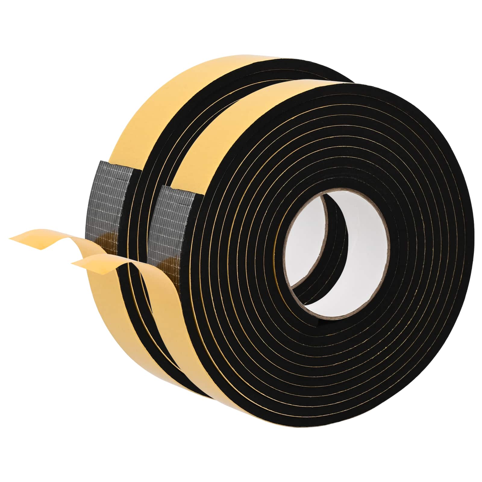 Selbstklebendes Schaumstoffband Schwarz 10mm x 10m CR-Schaum