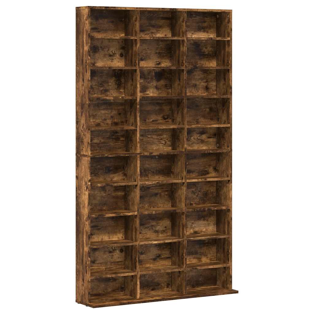 CD Regal Schwarz Eichen-Optik 101 x 23 x 177,5 cm Holzwerkstoff