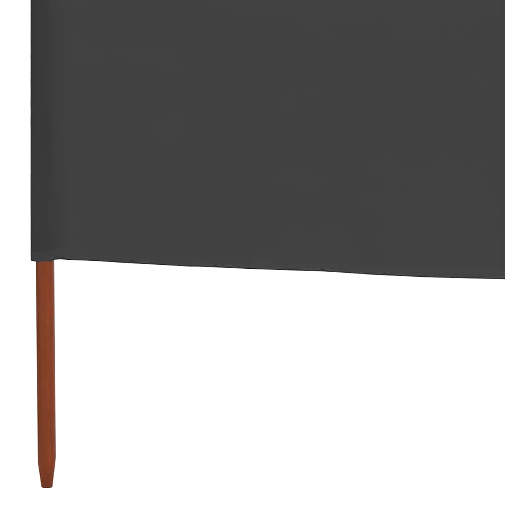 3-teiliges Windschutzgewebe 400 x 120 cm Weiß