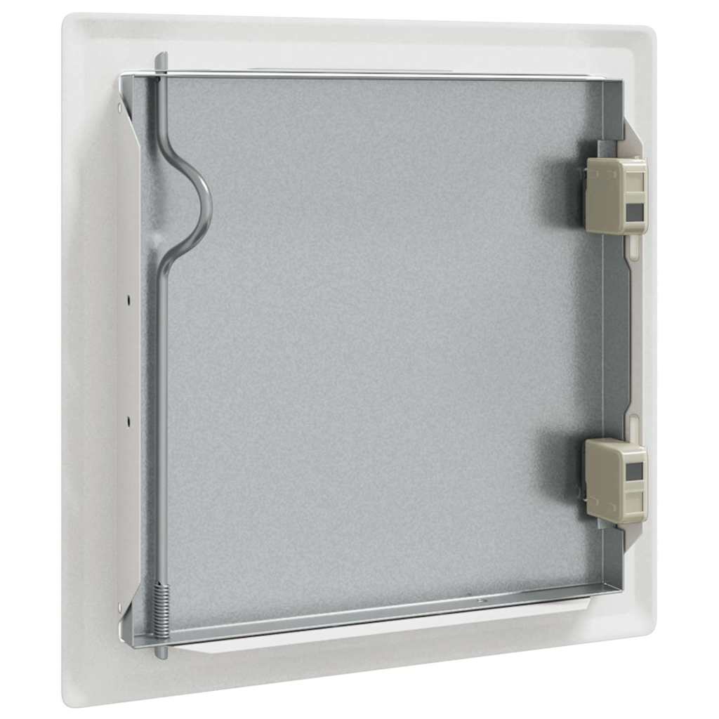 Zugangsklappe 2 pcs Weiß 23 x 23 x 3 cm Stahl