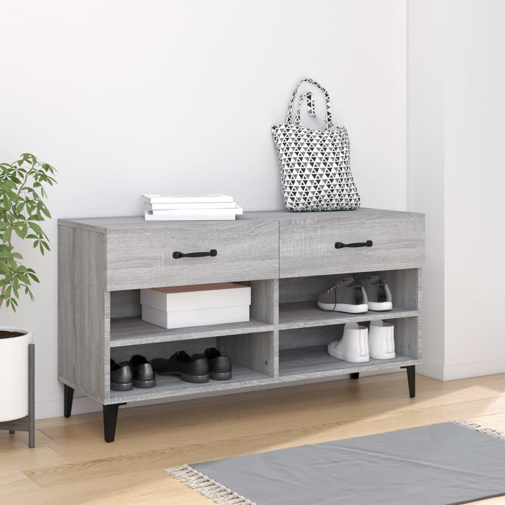 Schuhschrank Weiß 102x35x55 cm Holzwerkstoff