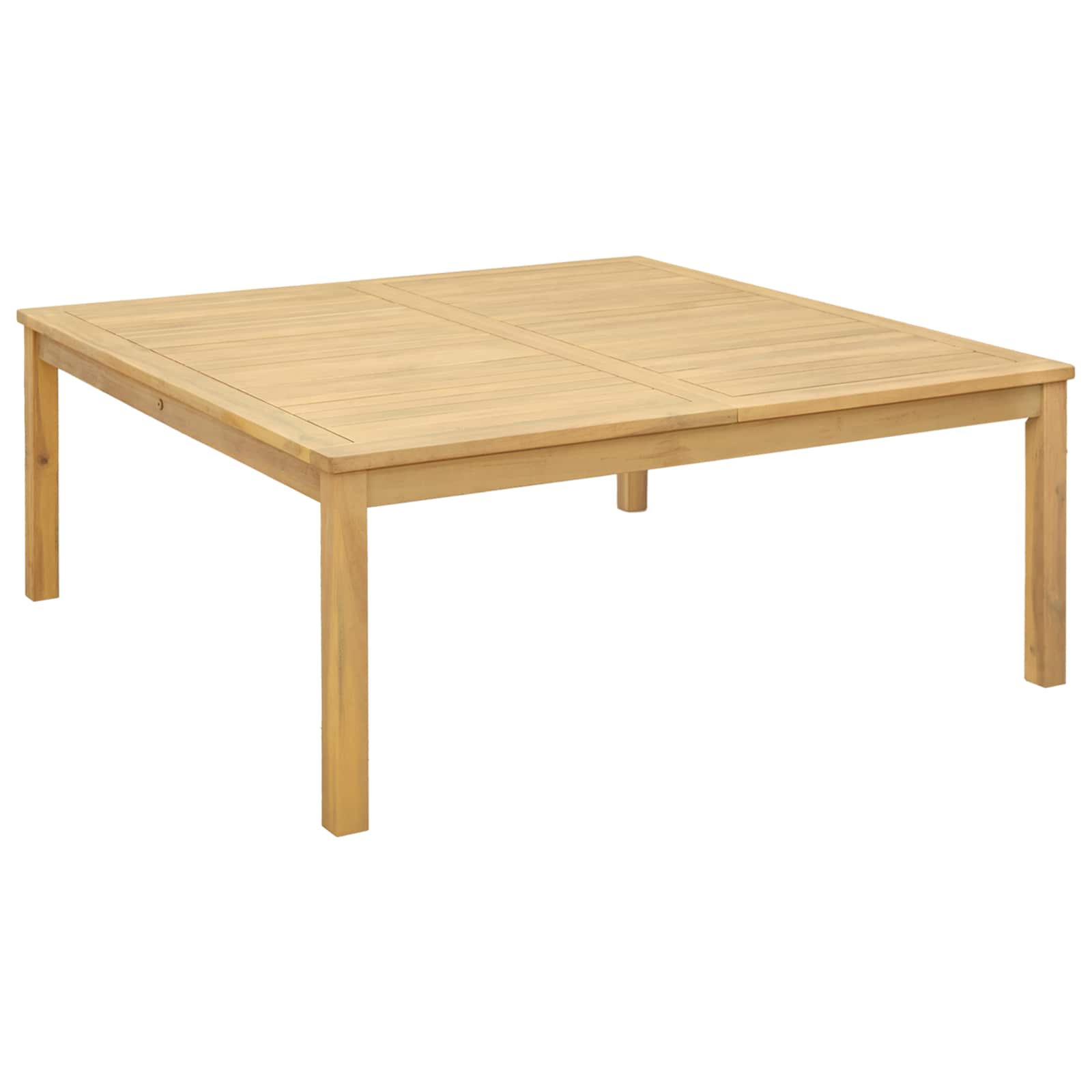 Couchtisch Helles Akazienholz 45 x 45 x 36 cm Massivholz Akazie
