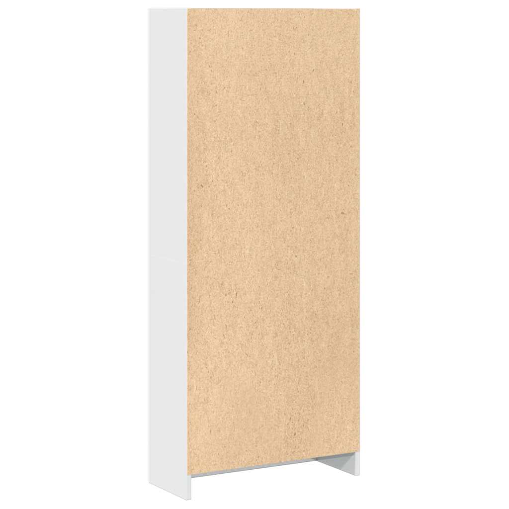 Bücherregal Weiß 40x24x75 cm Holzwerkstoff