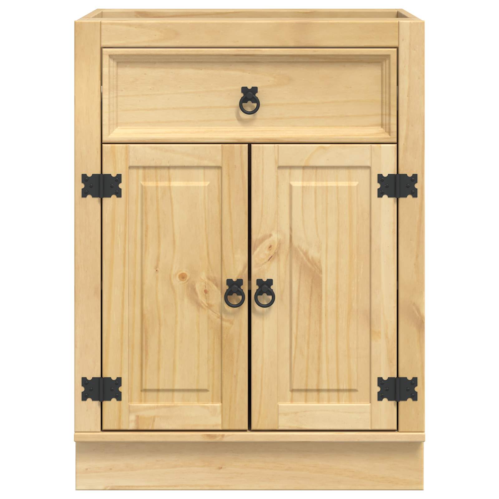 Schrank SKI Honigbraun 60 x 46 x 81,5 cm Massives Kiefernholz