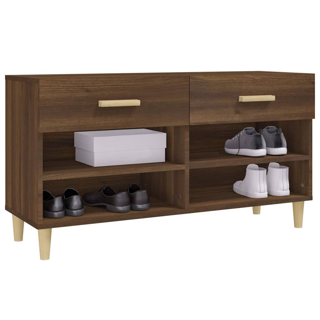 Schuhschrank Weiß 102x35x55 cm Holzwerkstoff