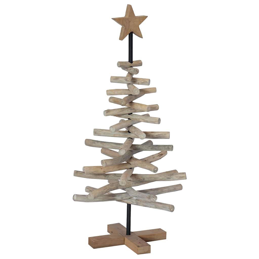 Weihnachtsbaum mit Ständer Braun 60 cm Massivholz Teak