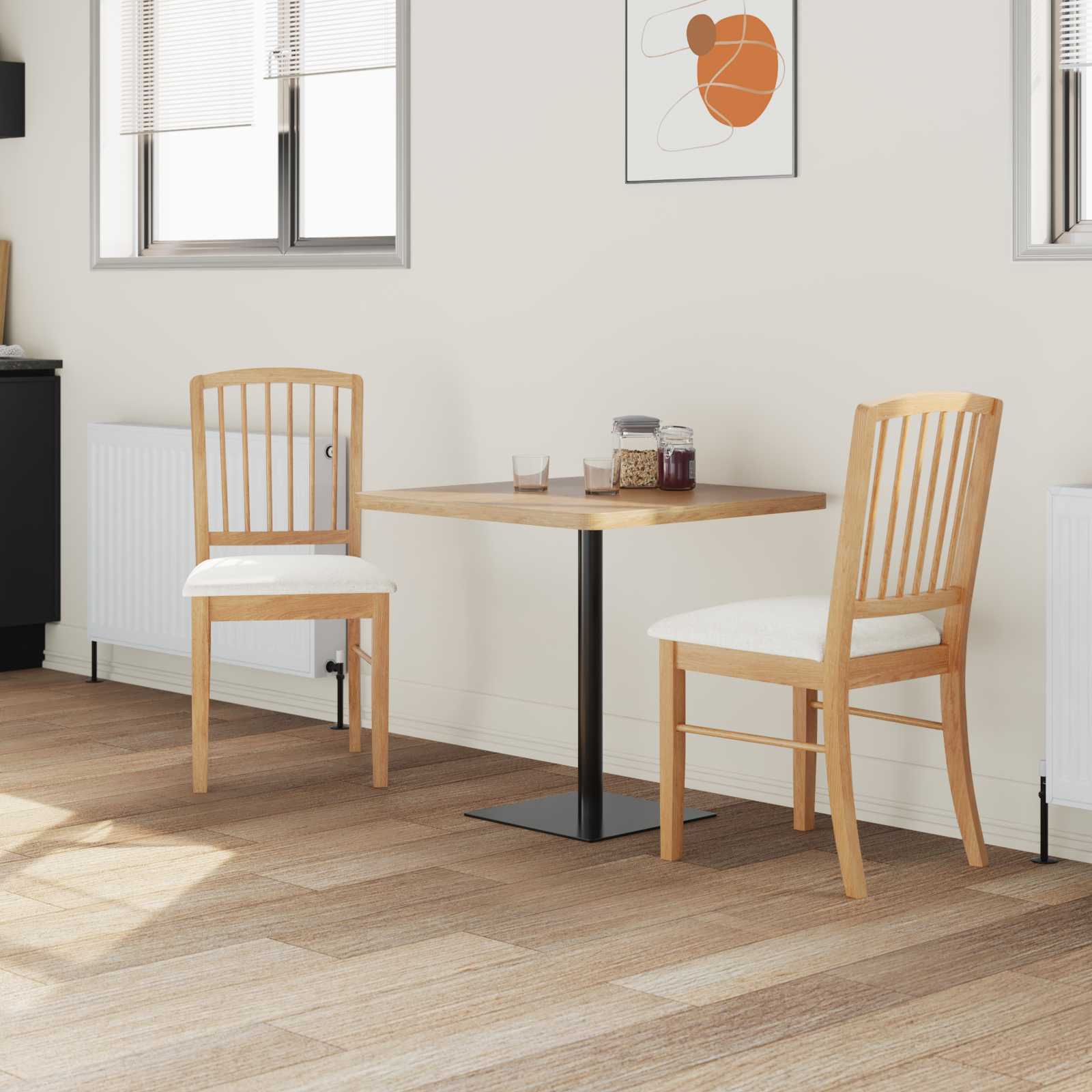 Esszimmerstühle 2 pcs Hellbraun 50 x 52,5 x 91 cm