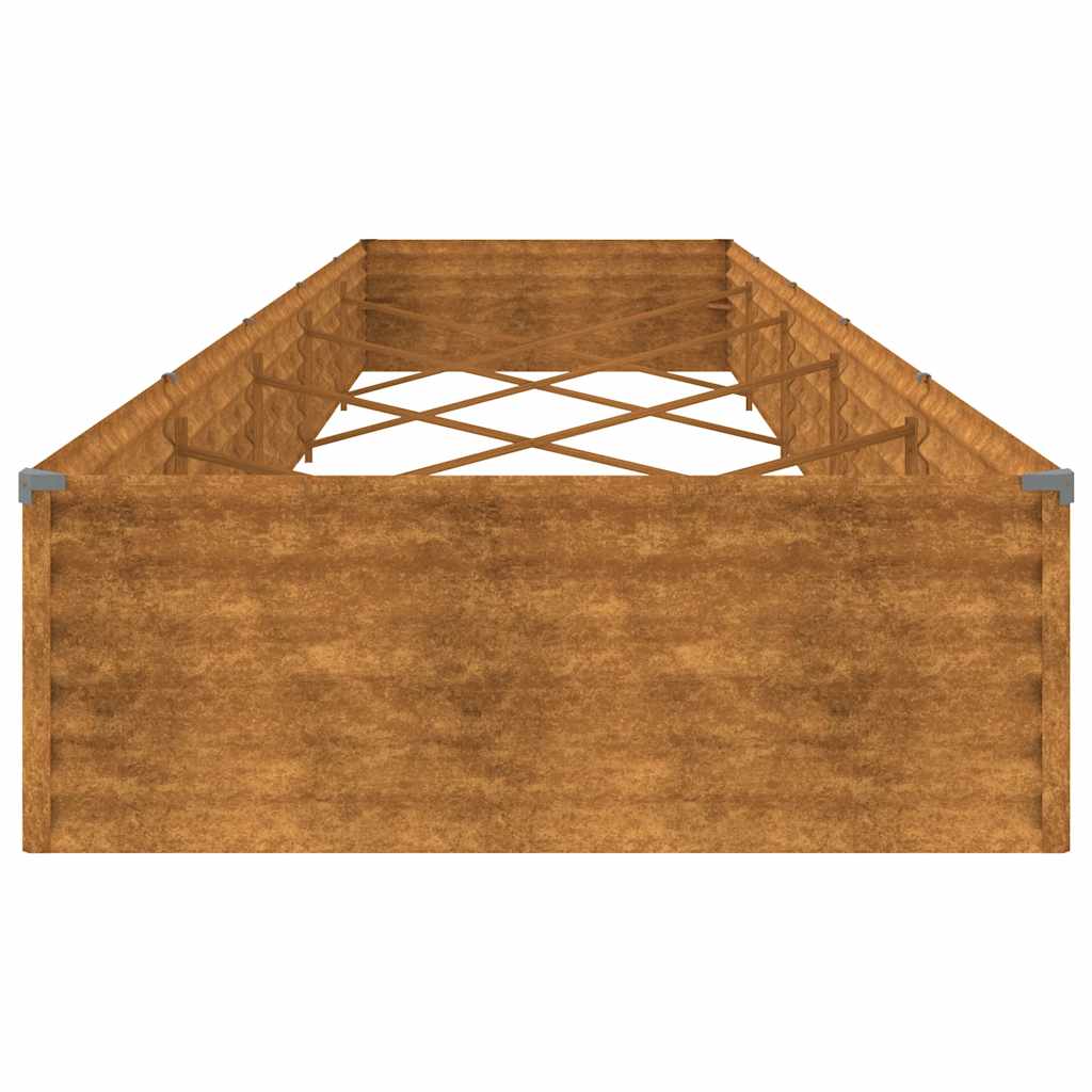 Garten-Hochbeet 100 x 50 x 36 cm Cortenstahl