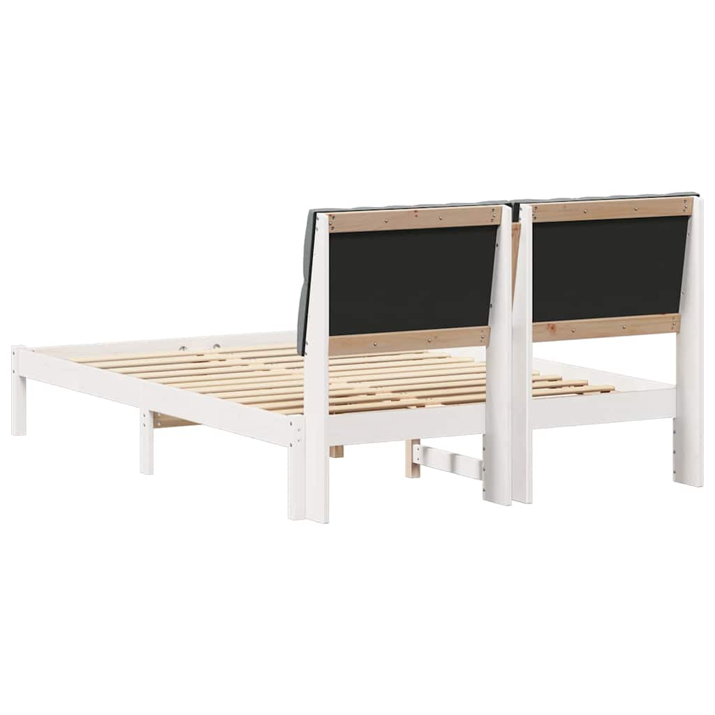 Bettgestell mit gepolstertem Kopfteil Braun 200 x 200 cm