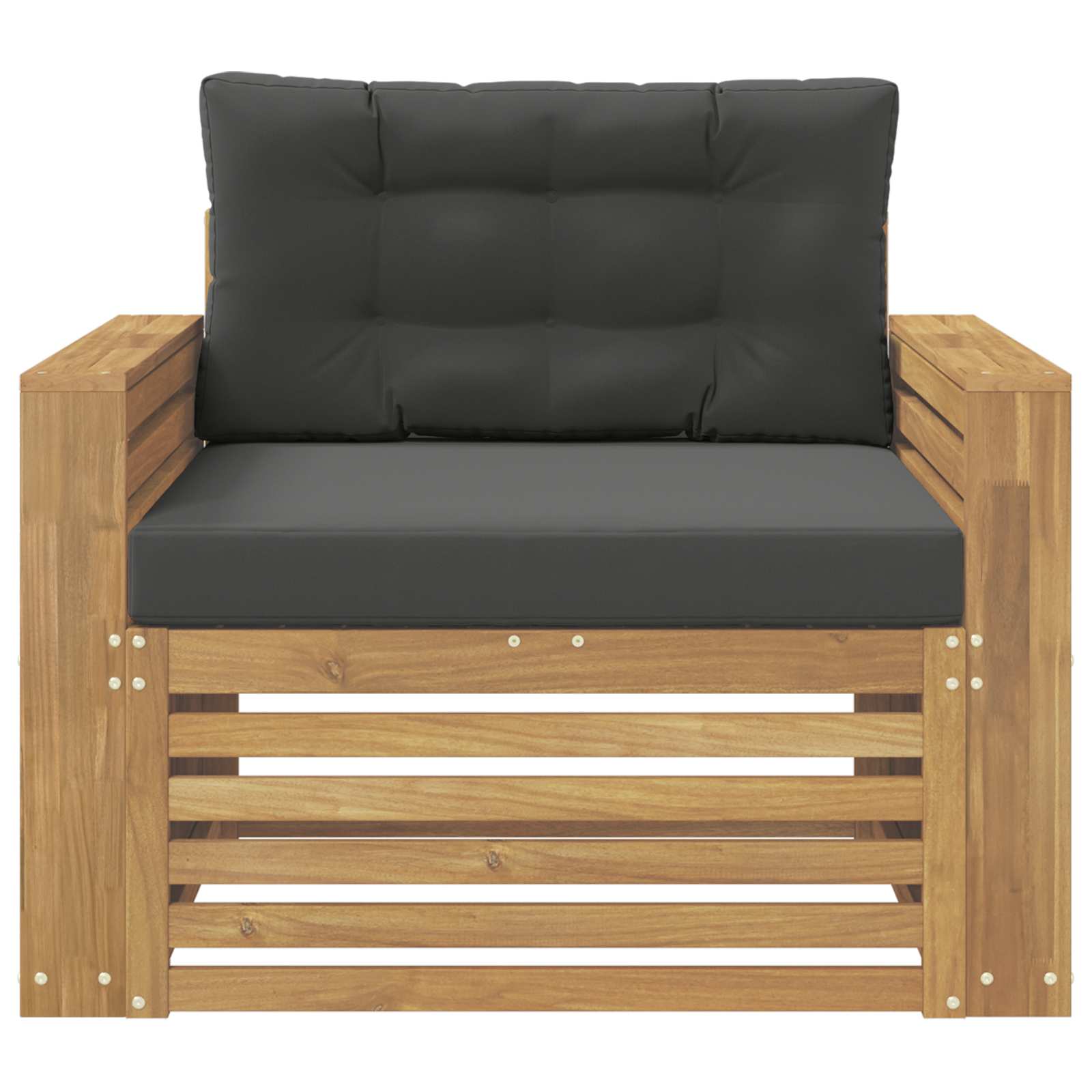 2 Stück Outdoor-Sofa Natur