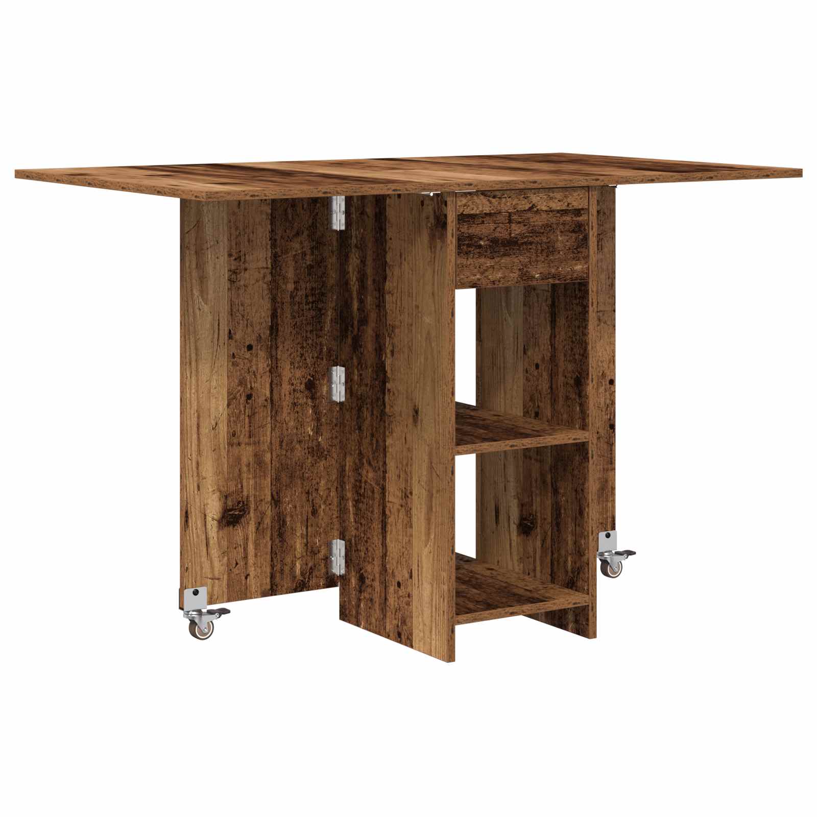 Esstisch 115 x 70 x 75 cm Holzwerkstoff Weiß Rechtwinklig