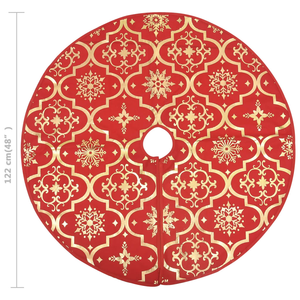 Luxus-Weihnachtsbaumdecke mit Socke Blau 150 cm Stoff