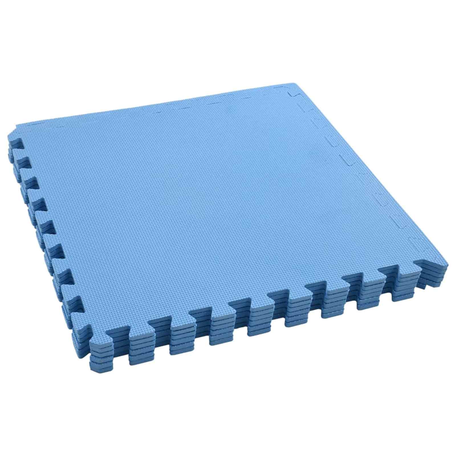 Pool Bodenteppich 6 pcs Schwarz 2,16 ㎡ EVA-Schaum