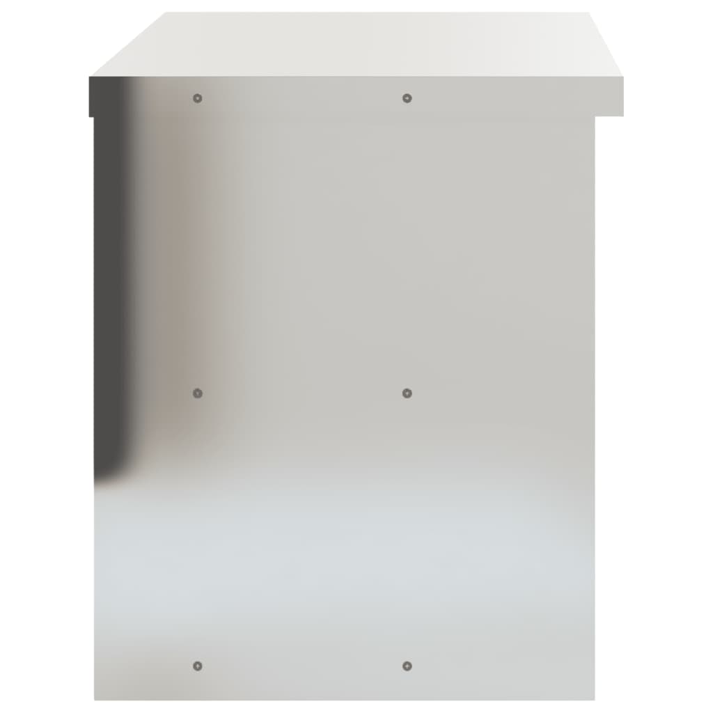Küchen-Wandschrank mit Schiebetüren Edelstahl