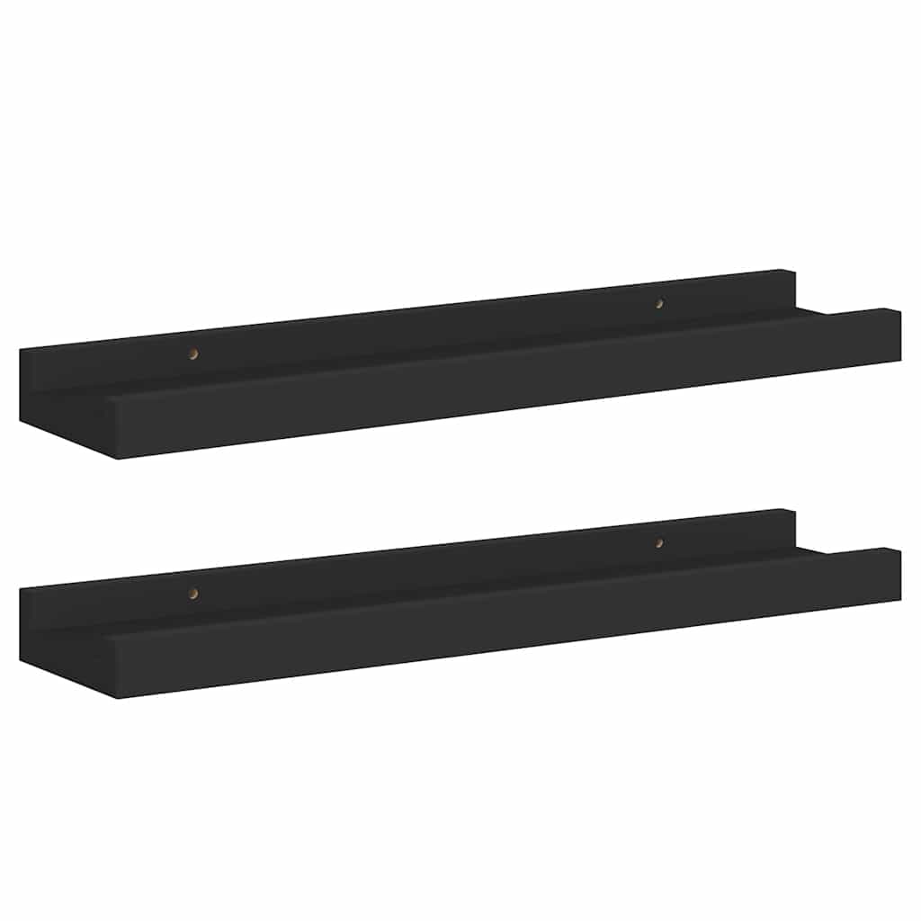 Bilderleisten 2 Stk. Weiß 80x9x3 cm MDF
