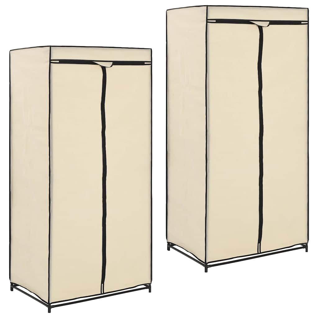 Kleiderschrank Schwarz 75×50×160 cm