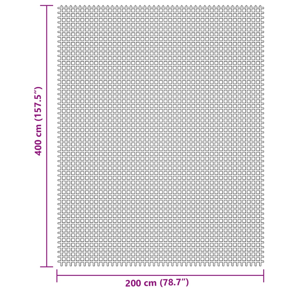 Zeltteppich Anthrazit 4x2 m