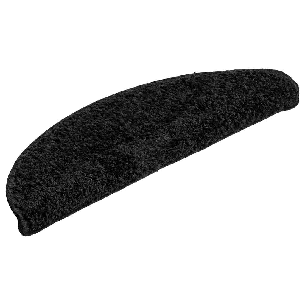 Stufenmatten 15 Stk. 56x17x3 cm Grau Halbrund