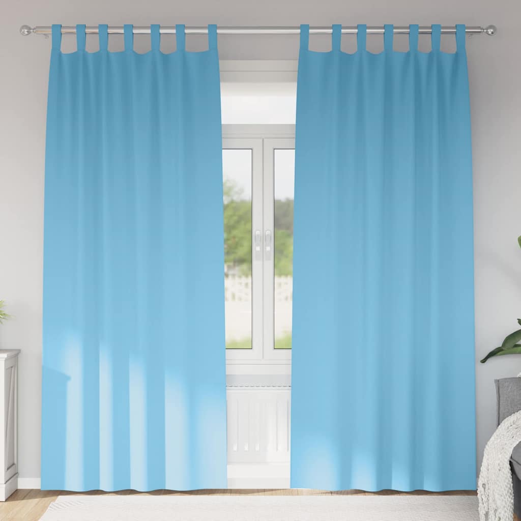 Verdunkelungs-Vorhänge mit Ringen 2 pcs Beige 140 x 140 cm