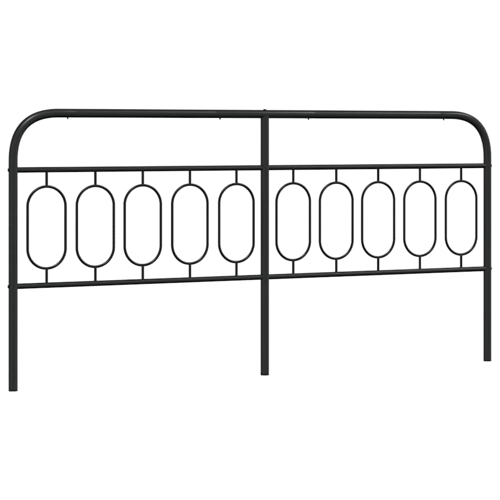 Ersatz-Kopfteil Metall Schwarz 75 cm