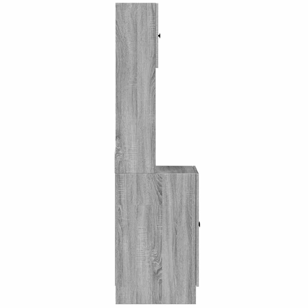 Küchenschrank Weiß 60x50x180 cm Holzwerkstoff