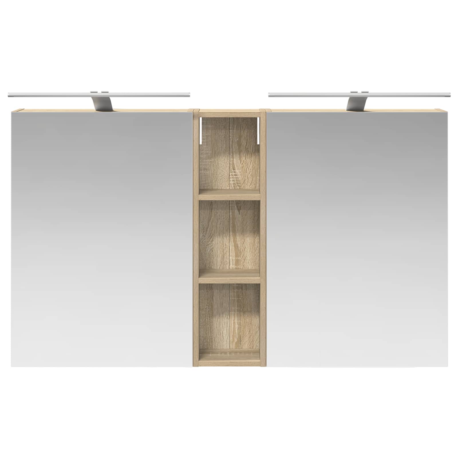 Badezimmerschrank-Set 3 pcs 80 x 10,5 x 50 cm Holzwerkstoff