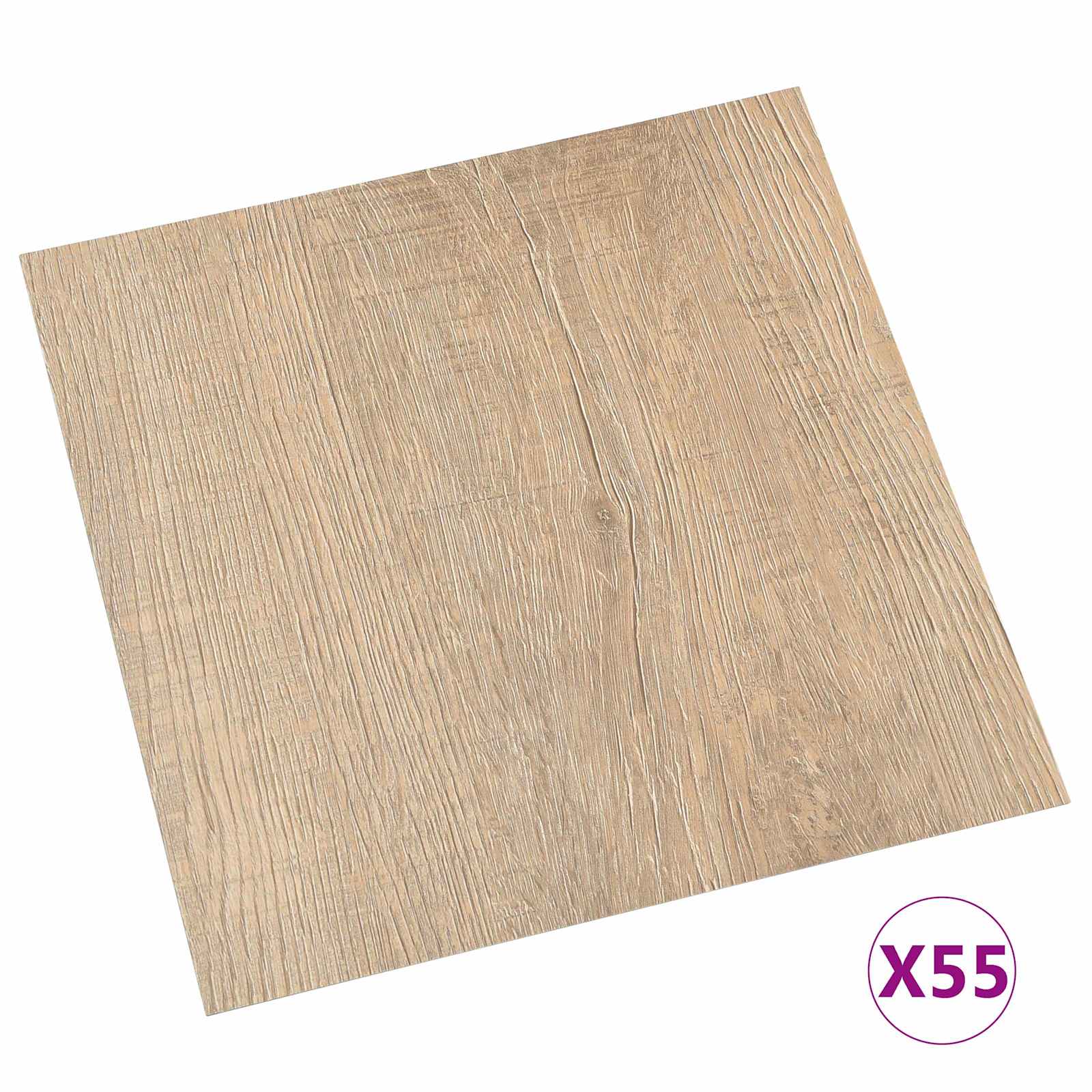 Bodenplanken 55 pcs Schwarz 5,11 m² PVC