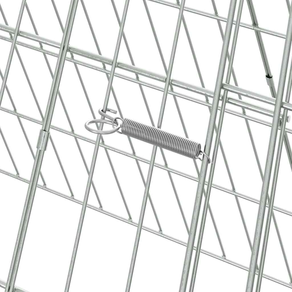 Hühnerkäfig Silber 110 x 55 x 55 cm Verzinkter Stahl