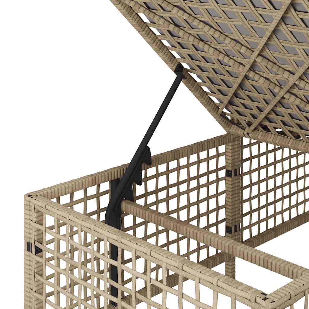 3-tlg. Garten-Ecksofa-Set mit Kissen Schwarz Poly Rattan