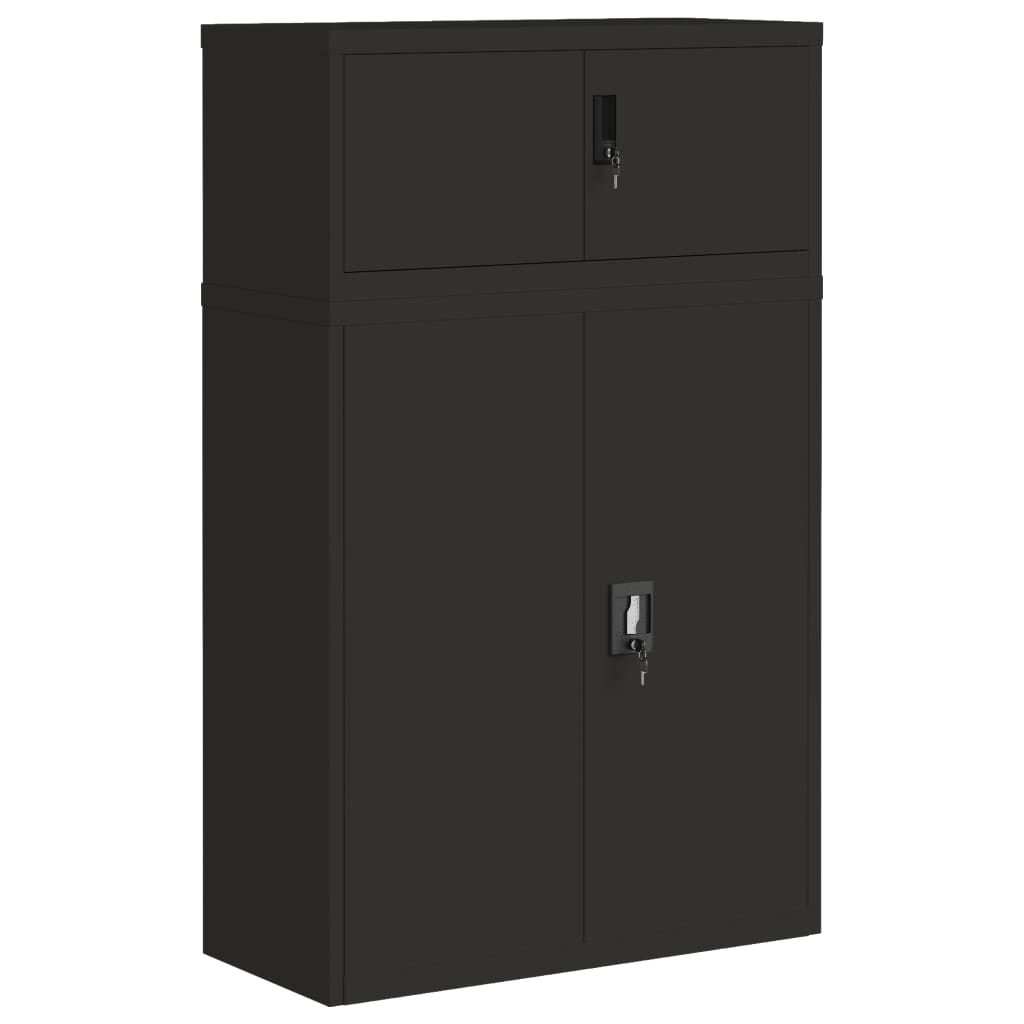 Aktenschrank Weiß 90x40x110 cm Stahl