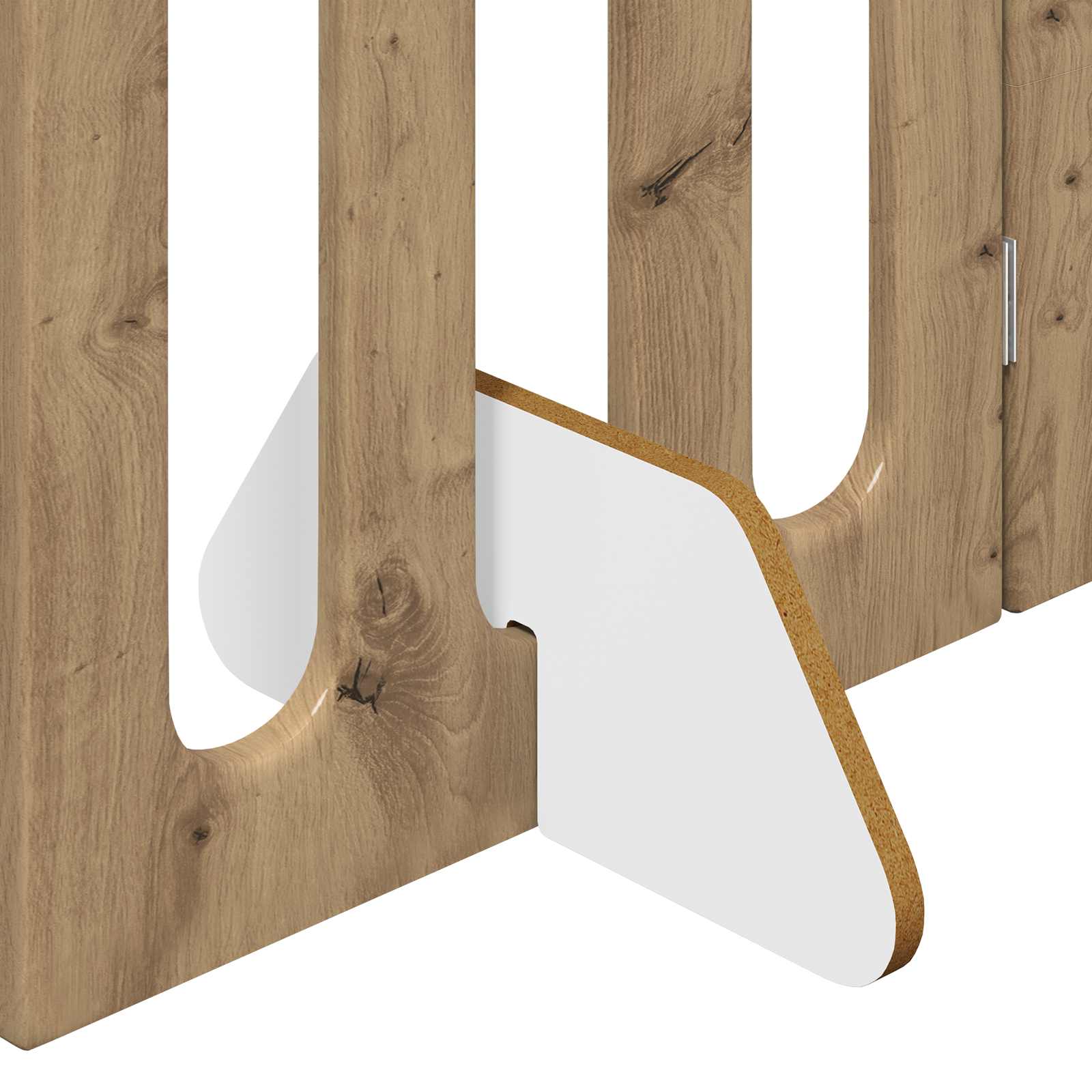 Faltbarer Haustierzaun 2 pcs Weiß 100,5 x 38 x 70 cm