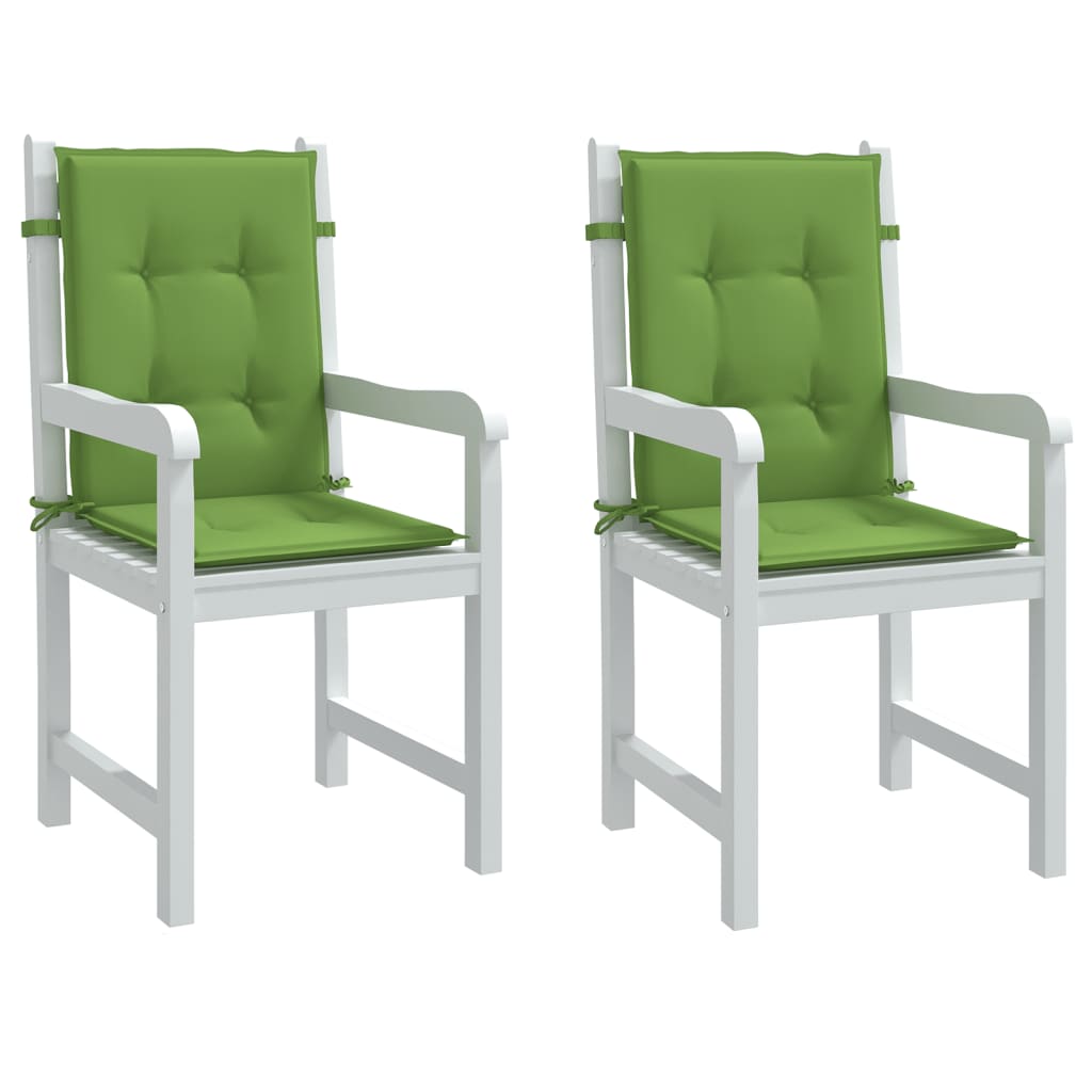 Niedriglehner-Auflagen 2 Stk Melange Anthrazit 100x50x7cm Stoff