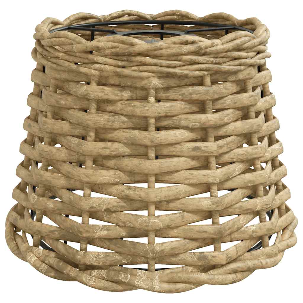 Lampenschirm Weiß Ø15x12 cm Korbweide