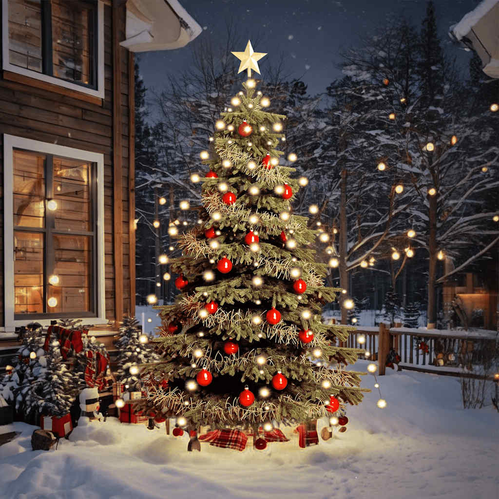 Weihnachtsbaum-Lichternetz mit 180 LEDs Kaltweiß 180 cm