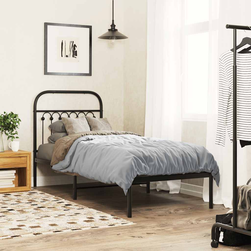 Ersatz-Kopfteil Metall Schwarz 75 cm