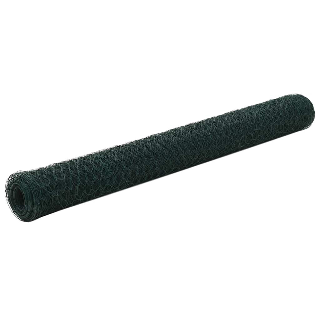 Drahtzaun mit PVC-Beschichtung 25x0,5 m Grün