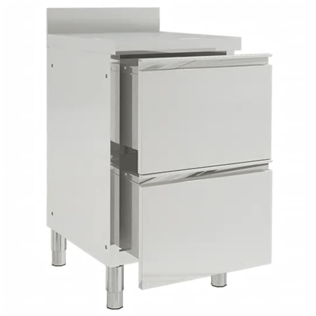 Gewerbe-Küchenschrank mit 2 Schubladen 50x60x96 cm