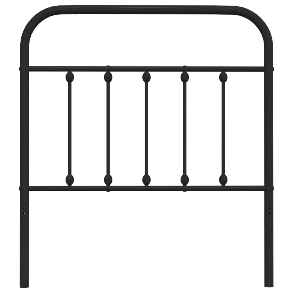 Ersatz-Kopfteil Metall Schwarz 75 cm