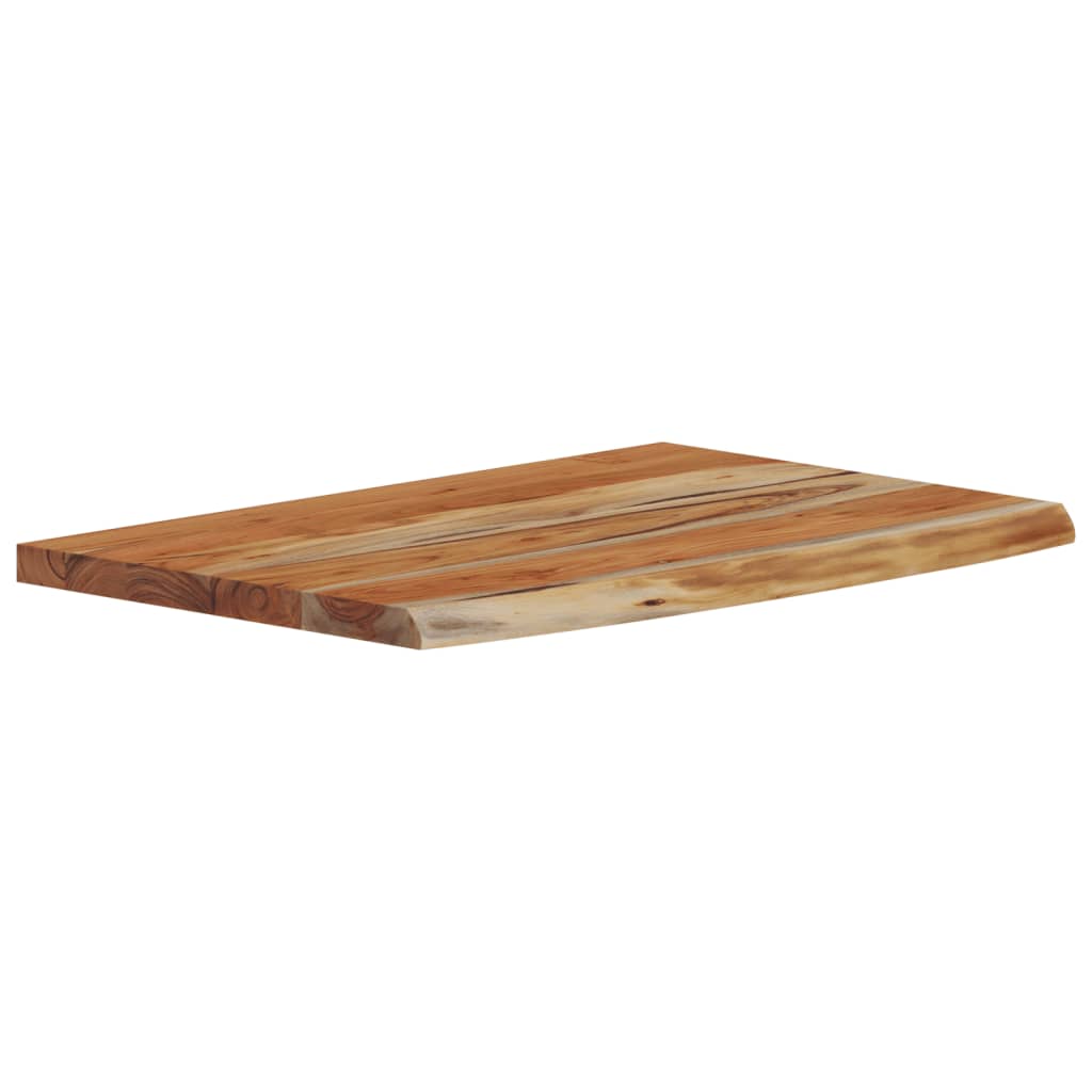 Wandregal 40x20x2,5 cm Rechteckig Massivholz Akazie Baumkante