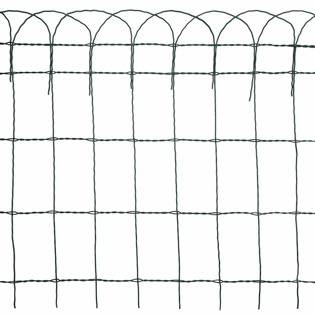 Beetzaun Pulverbeschichtetes Eisen 10x0,4 m