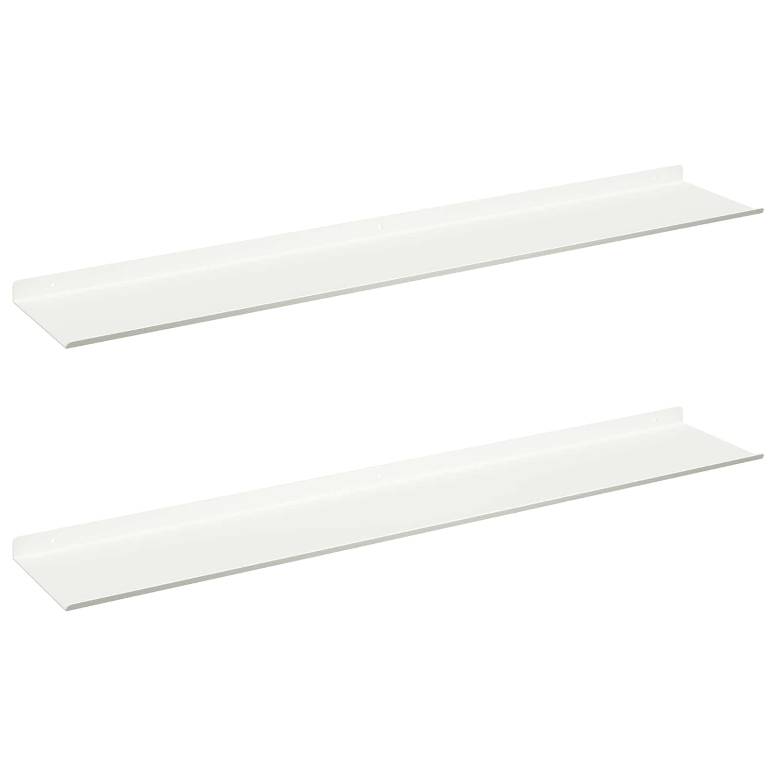Schwebendes Regal 3 pcs Schwarz 40 x 9 x 2,5 cm Stahl
