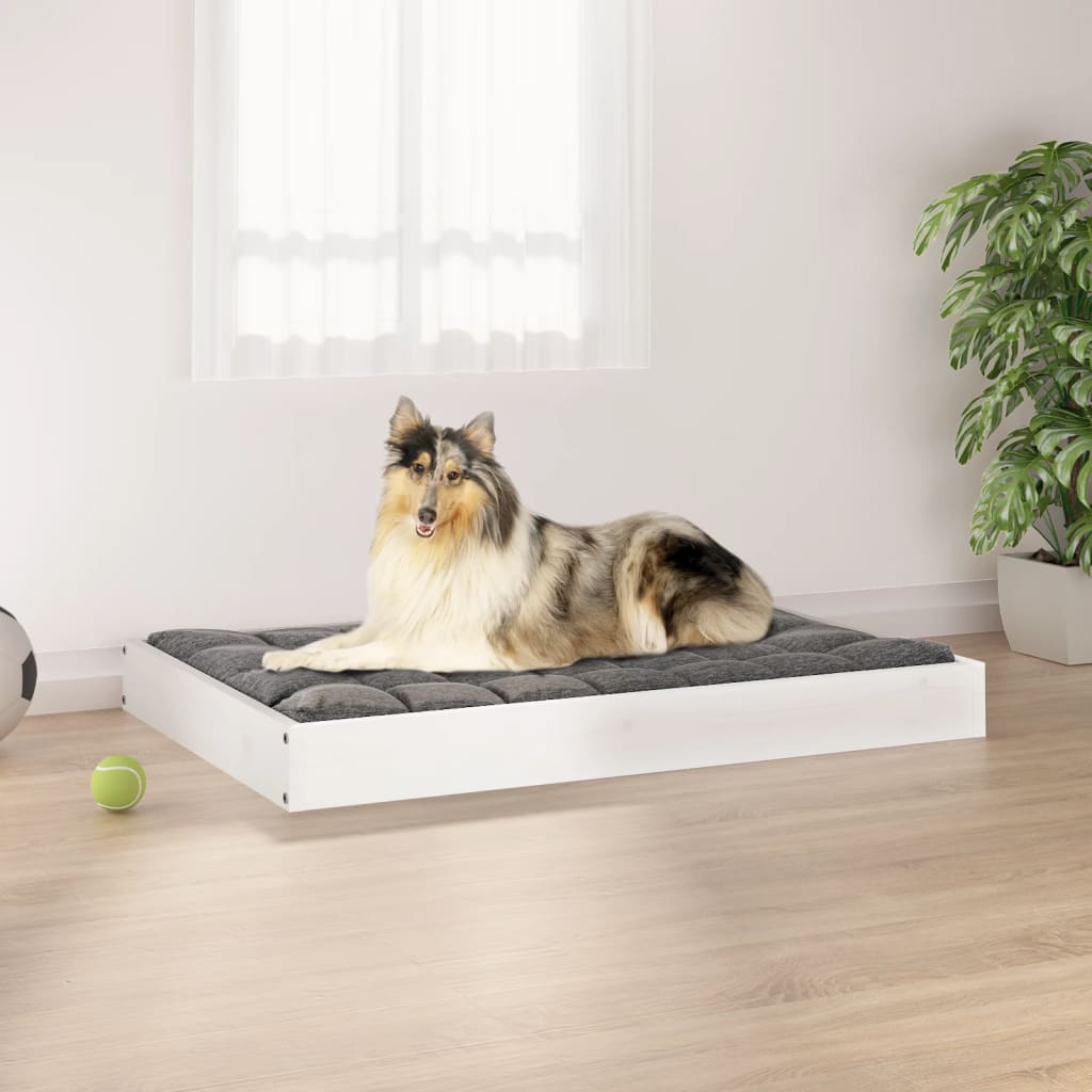 Hundebett 51,5x44x9 cm Massivholz Kiefer
