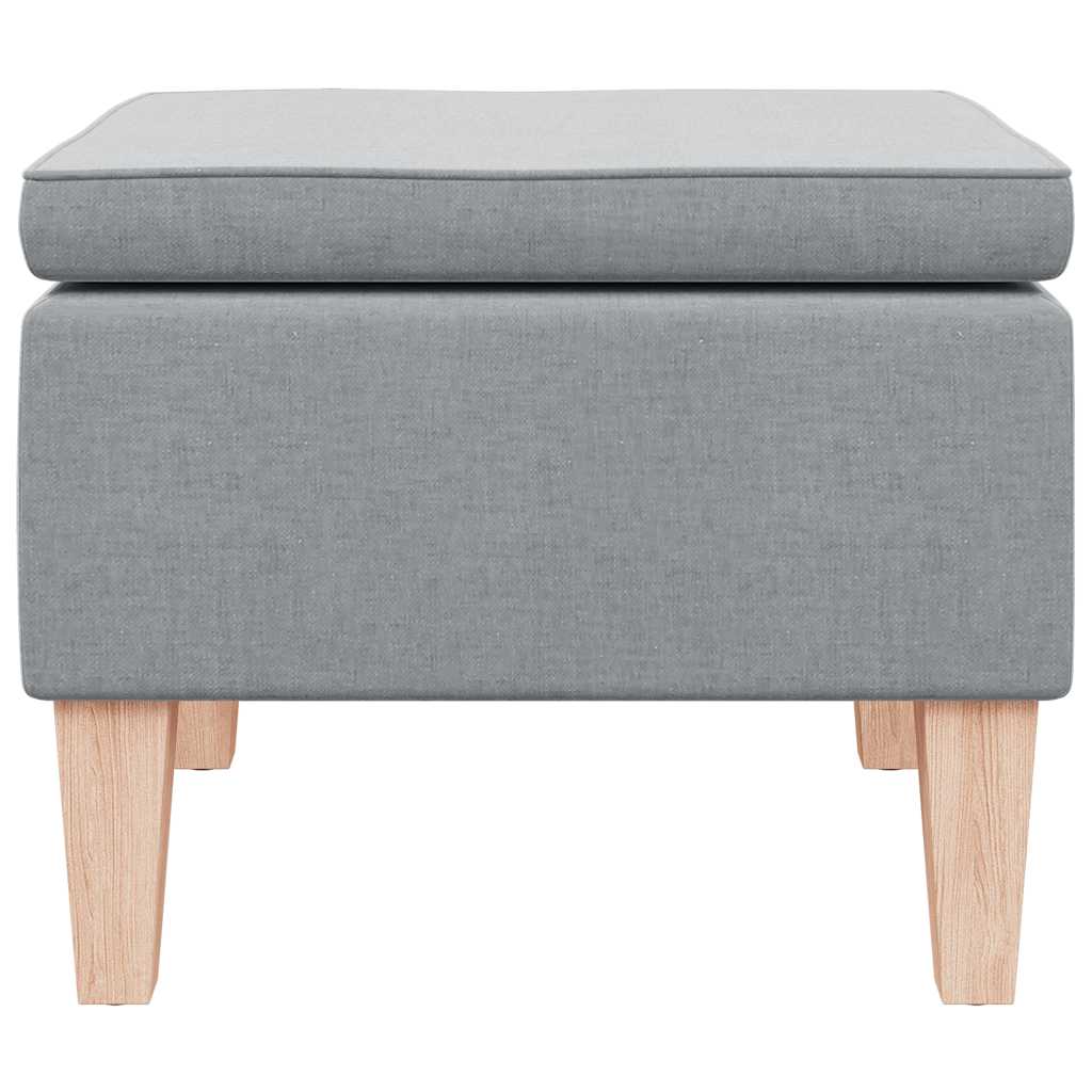 Hocker mit Holzbeinen Weinrot Stoff