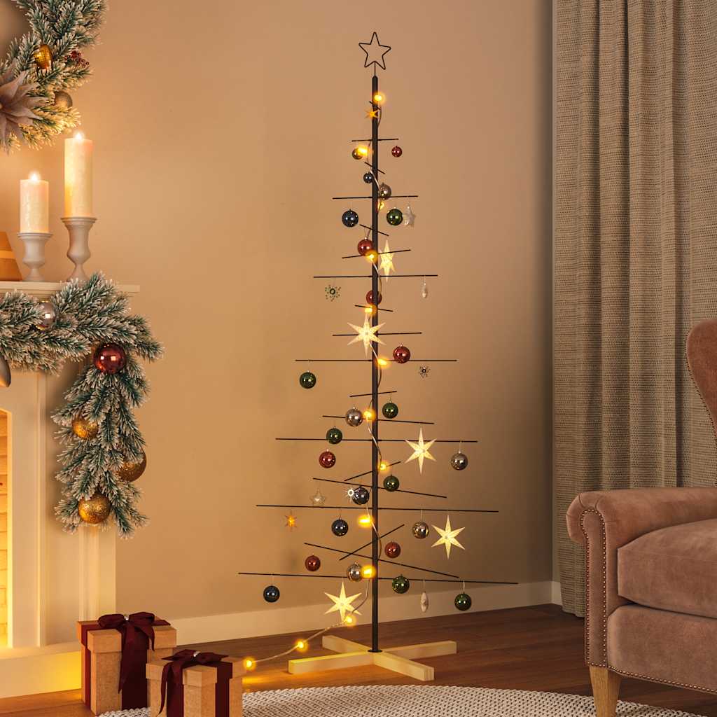 Metall Weihnachtsbaum Schwarz 59,5 cm Pulverbeschichteter Stahl